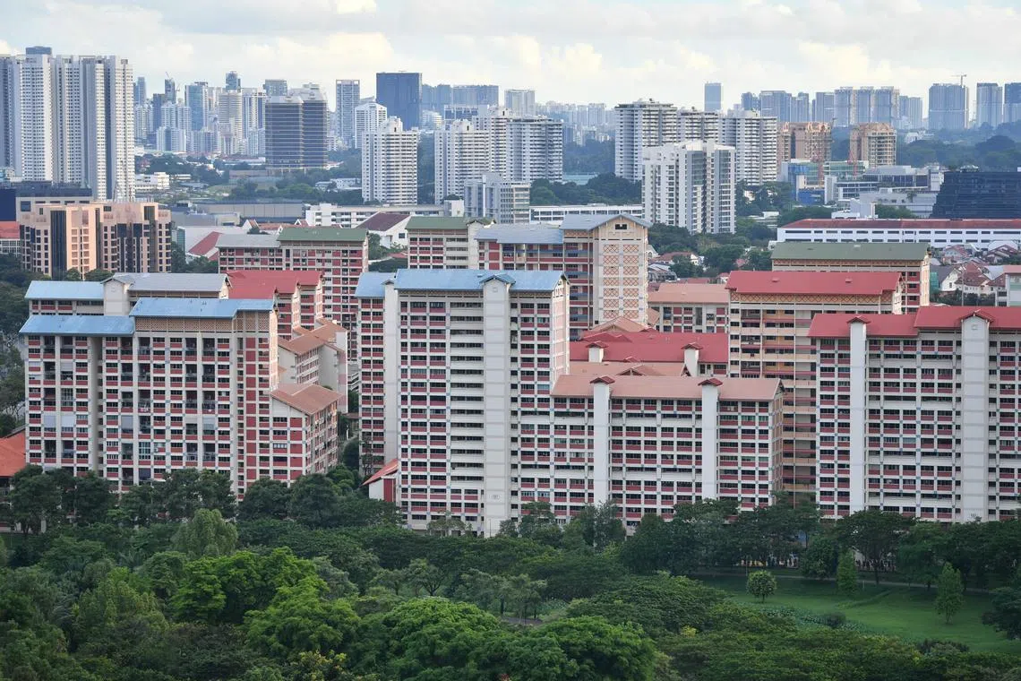Bishan HDB flats as seen from Ang Mo Kio on May 16, 2021.