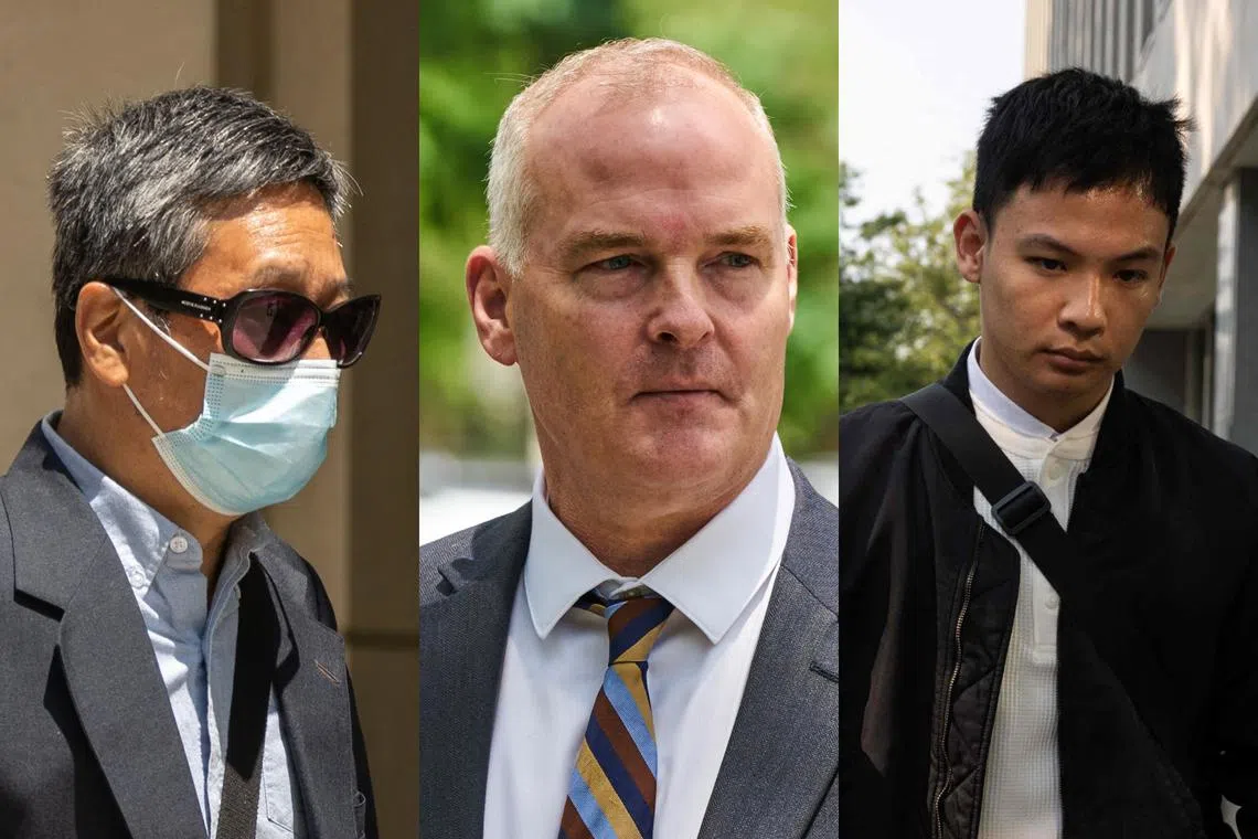 (From left) Zhu Yong, 66, Michael McMahon, 55, and Zheng Congying, 27, were found guilty by a federal jury after a three-week trial.