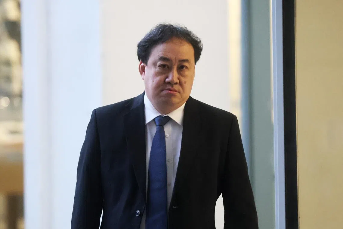 Lim Tean arriving at the State Courts on Dec 27. Lim is contesting three charges allegedly contravening the Legal Profession Act.