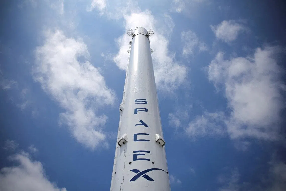 FILE PHOTO: SpaceX headquarters is shown in Hawthorne, California, U.S. June 5, 2025. REUTERS/Daniel Cole/File Photo