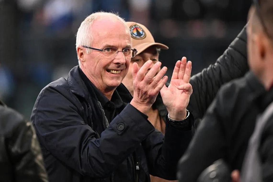Soccer Football - Serie A - Lazio v AS Roma - Stadio Olimpico, Rome, Italy - March 19, 2023 Former Lazio coach Sven-Goran Eriksson pictured before the match REUTERS/Alberto Lingria/ File photo