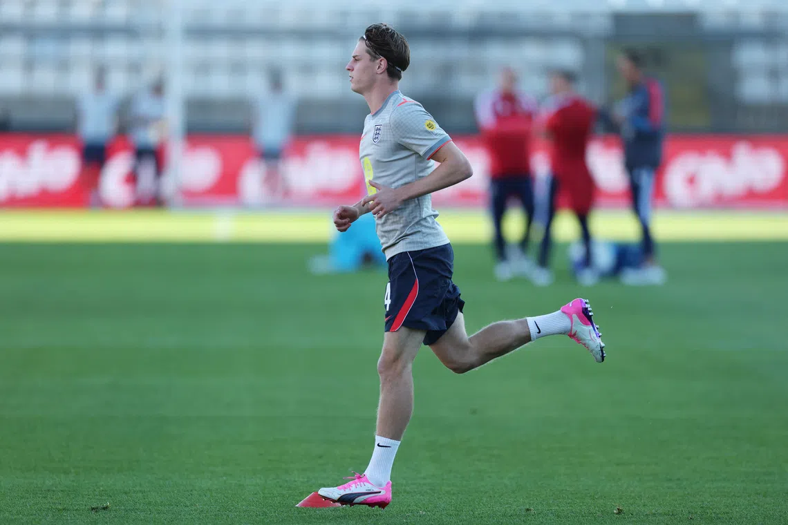 Soccer Football - UEFA Nations League - Group A3 - Croatia v England - Stadion HNK Rijeka, Rijeka, Croatia - October 3, 2026 England's Alex Scott during the warm up before the match Action Images via Reuters/Paul Childs