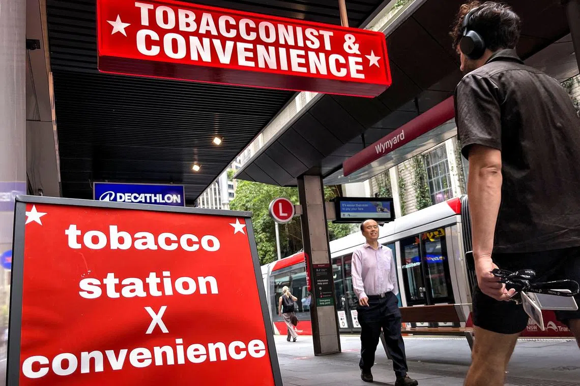 Faced with a pack of 25 cigarettes costing up to A$50 (S$42.18) or more, many smokers have turned to readily available illicit tobacco.