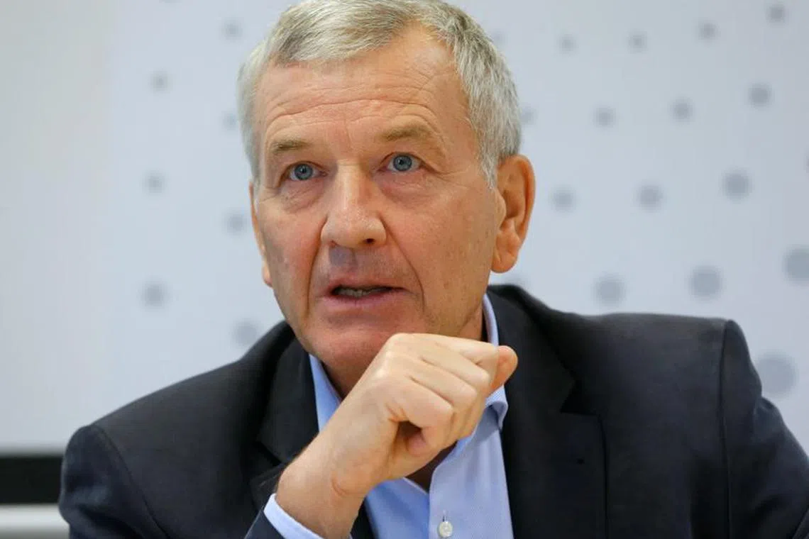 FILE PHOTO: Sergei Petrov, founder of Russian car dealer Rolf, speaks as he attends the Reuters Russia Investment Summit in Moscow, September 24, 2014.  REUTERS/Maxim Shemetov/File Photo