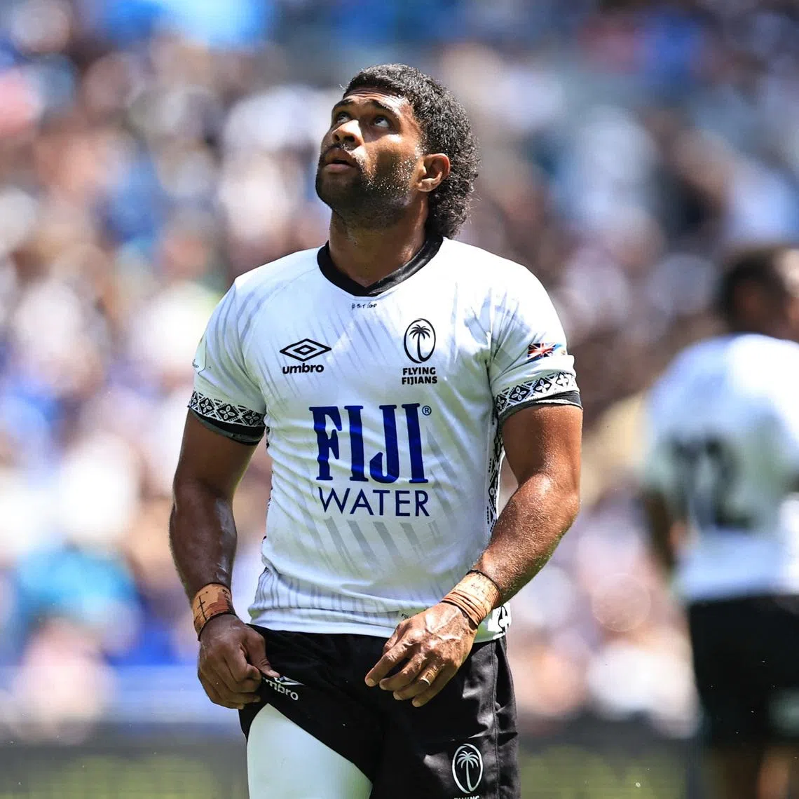 Rugby Union - Nations Championship - Fiji v England - Hill Dickinson Stadium, Liverpool, Britain - July 11, 2026 Fiji's Simione Kuruvoli reacts Action Images via Reuters/Craig Brough