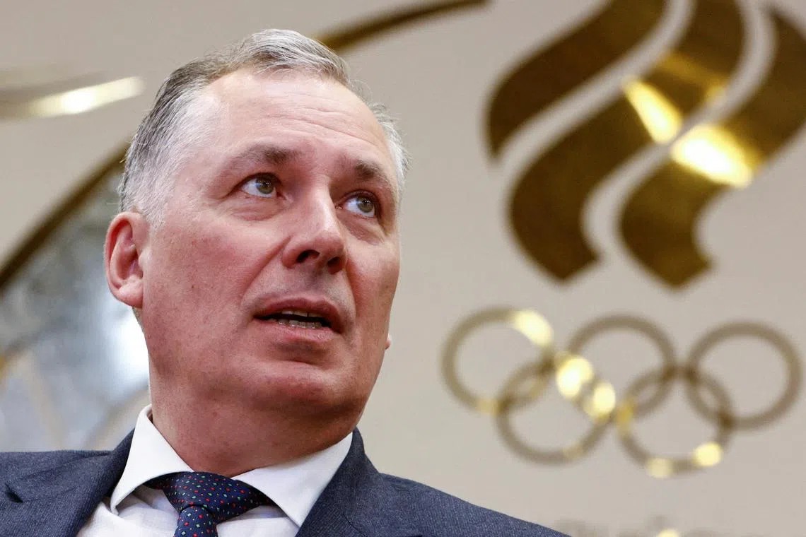 President of the Russian Olympic Committee Stanislav Pozdnyakov attends a state awards ceremony at the Committee's headquarters in Moscow, Russia April 6, 2023. REUTERS/Maxim Shemetov/File Photo