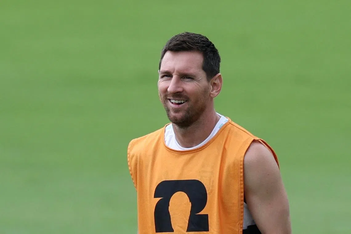 Lionel Messi is contentedly enjoying his sixth World Cup, said teammate Rodrigo de Paul.