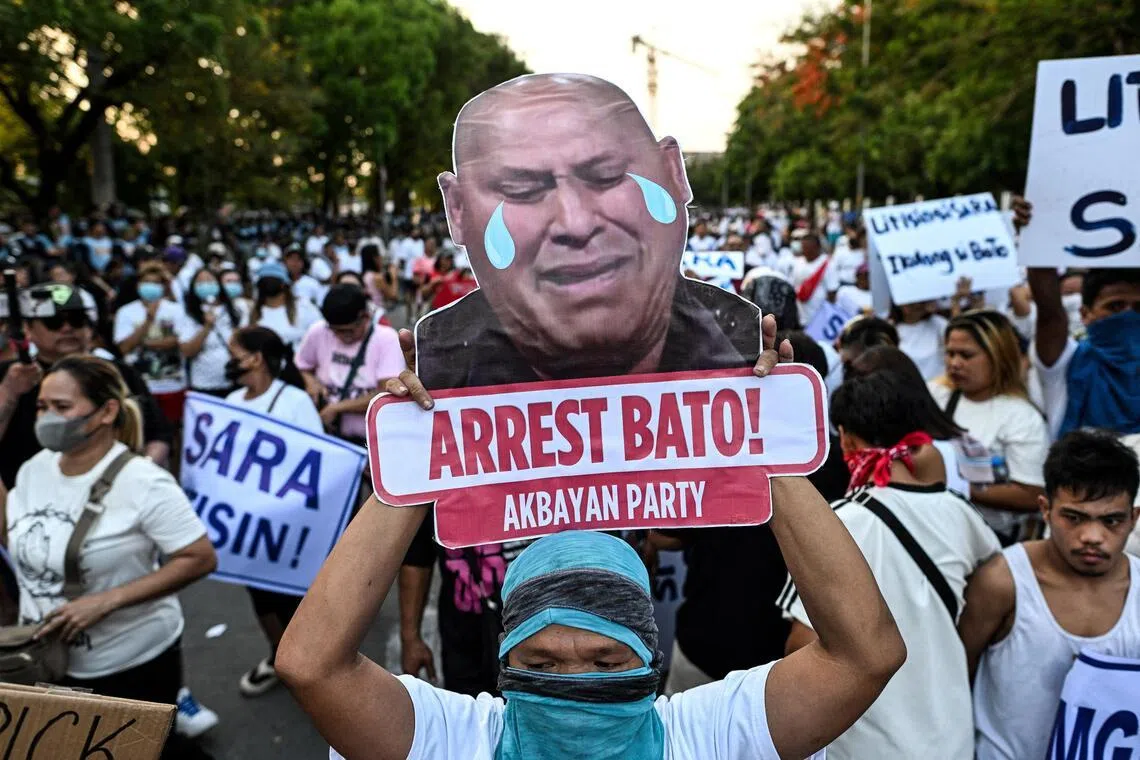 Philippine Senator Ronald “Bato” Dela Rosa is wanted by the International Criminal Court for his alleged role in the country’s deadly drug war.