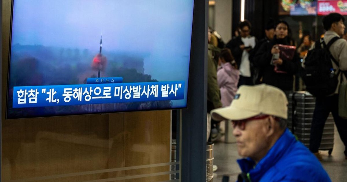 North Korea fires ‘around a dozen’ ballistic missiles into East Sea