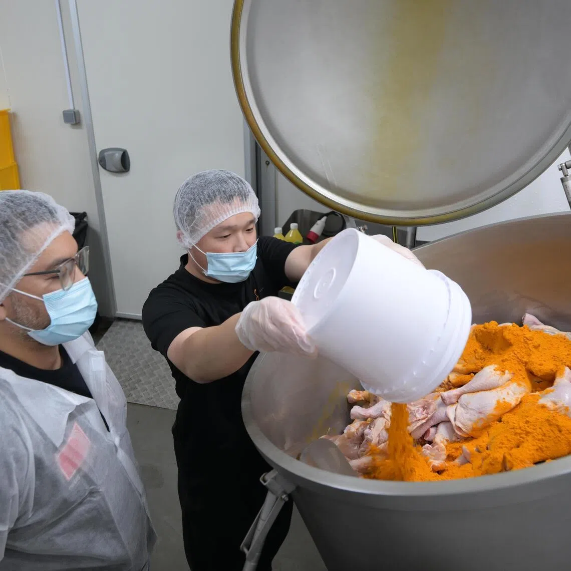 The pH levels, viscosity and salinity of Nasi Lemak Ayam Taliwang’s dishes are measured at the central kitchen to ensure consistency.