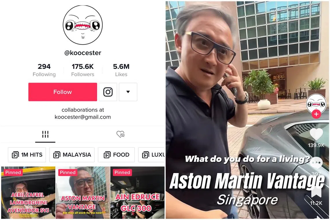 Posting about 15 to 20 videos a month, TikToker Koocester has garnered more than five million likes across his videos.