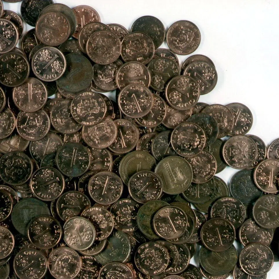 Singapore stopped minting one-cent coins in 2002, so you might have to use PayNow to give your two cents.