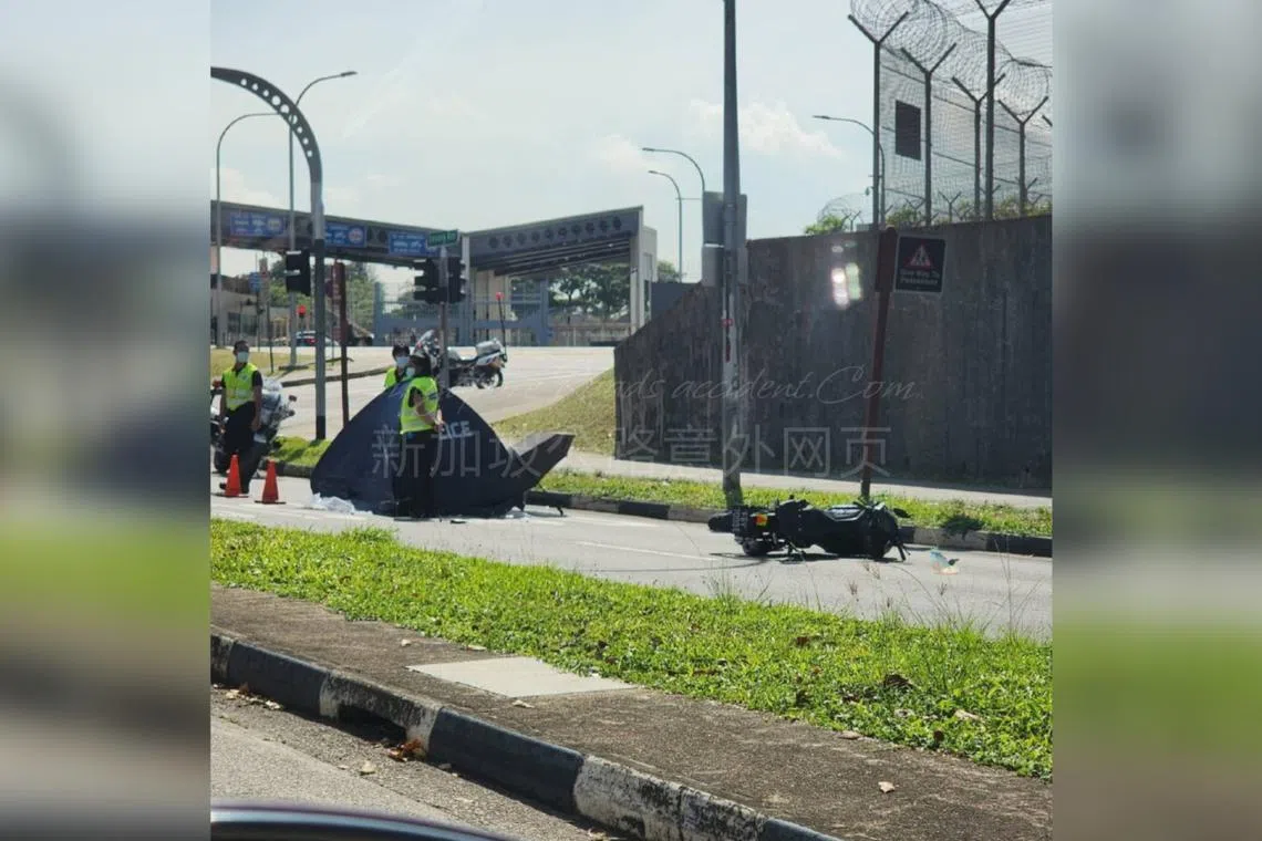  An 18-year-old man died after his motorcycle collided with an unknown vehicle in Loyang on Sept 27 morning.