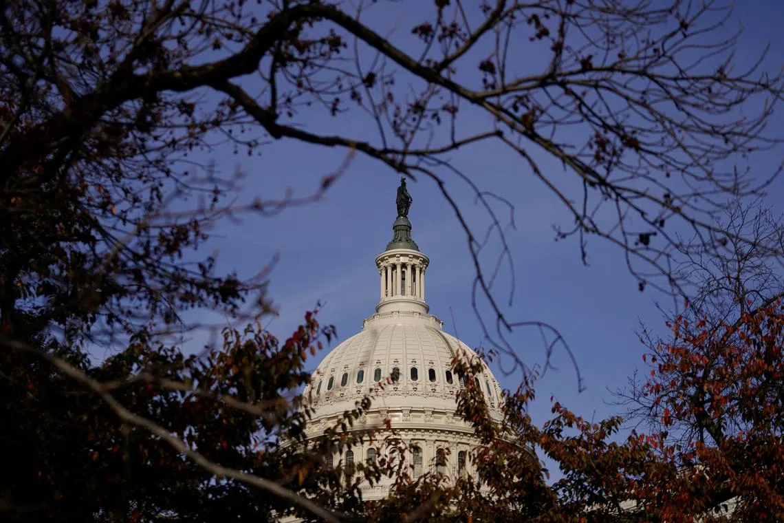 FILE PHOTO: The U.S. Capitol dome is seen, on the day Republican U.S. Senator John Thune (R-SD) was elected to become the next Senate Majority Leader, following the U.S. Senate Republicans leadership election, on Capitol Hill in Washington, U.S., November 13, 2024. REUTERS/Nathan Howard/File Photo