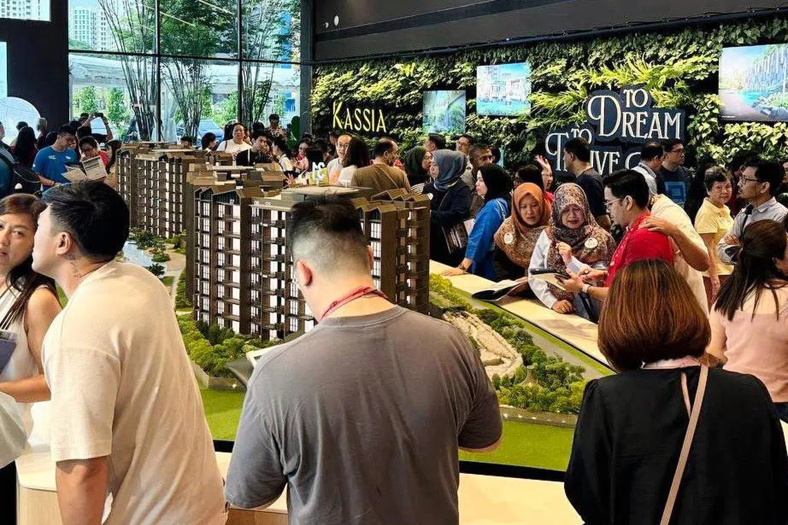 Two new launches - including the 276-unit Kassia in Flora Drive - accounted for about 45 per cent of the month’s new home sales.