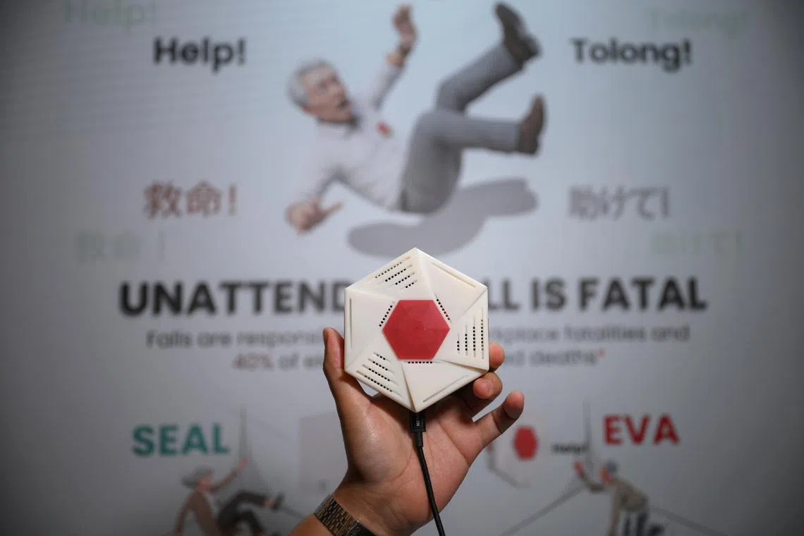 Emergency fall alert that responds to multiple languages featured at healthtech conference