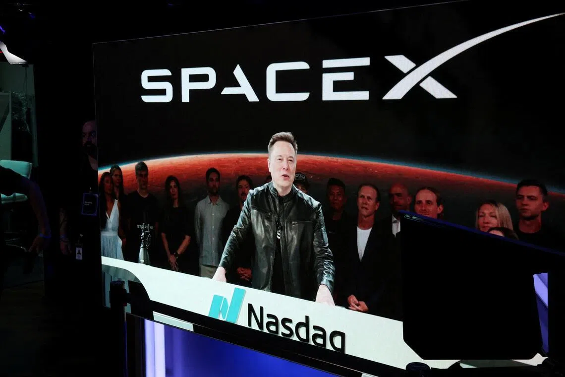 Shares of Elon Musk’s SpaceX slid 1.5 per cent to US$134 on July 15, falling below the US$135 IPO price.