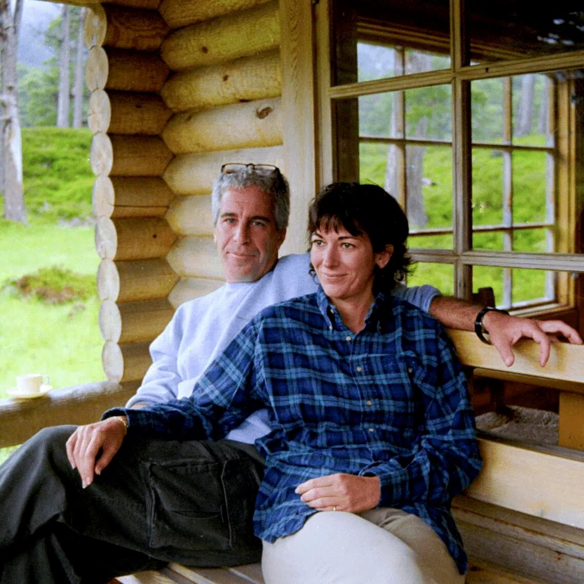 An undated photo released by the U.S. Justice Deparment shows Ghislaine Maxwell and Jeffrey Epstein. 