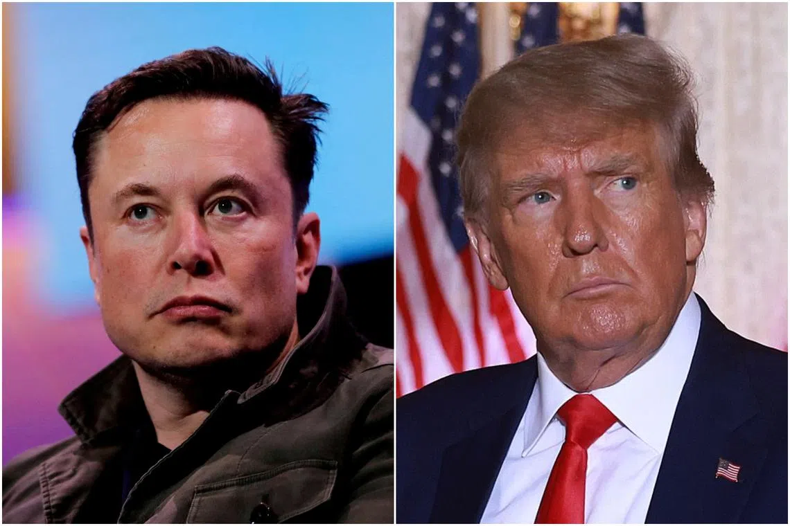 Mr Elon Musk said in May he would reverse Twitter’s ban on Mr Donald Trump, whose account was suspended last year.
