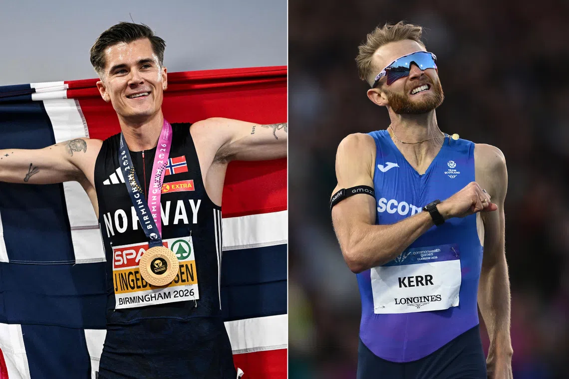 Jakob Ingebrigtsen of Norway (left) and Josh Kerr of Britain have developed a bitter rivalry over the years.