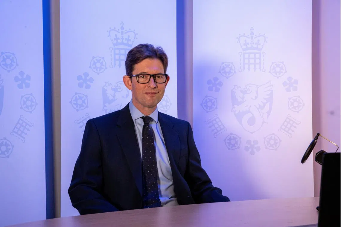 FILE PHOTO: MI5 Director General Ken McCallum is photographed in London, Britain October 14, 2020. UK Government/Handout via REUTERS/ File Photo