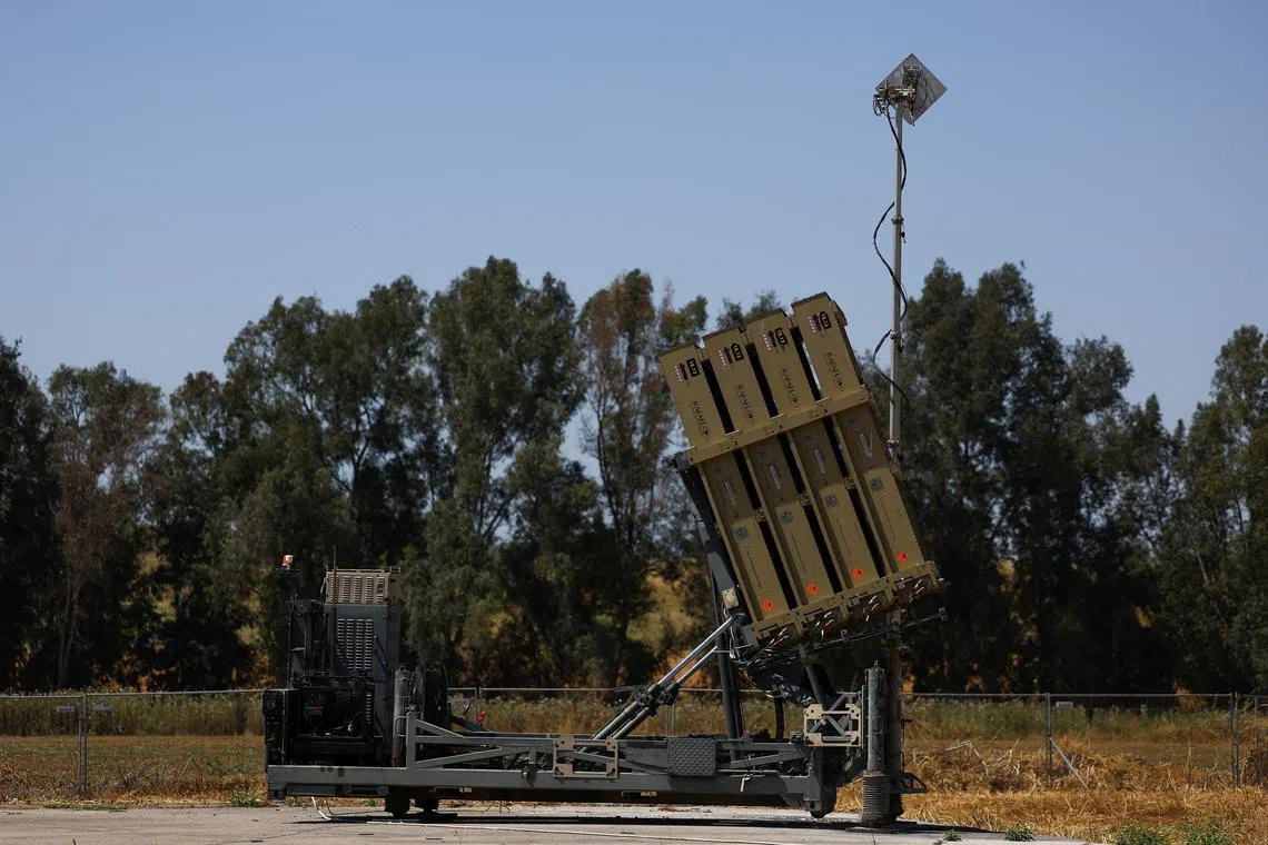 FILE PHOTO: A view of an Iron Dome anti-missile battery, near Ashkelon, in southern Israel April 17, 2024. REUTERS/Hannah McKay/File Photo