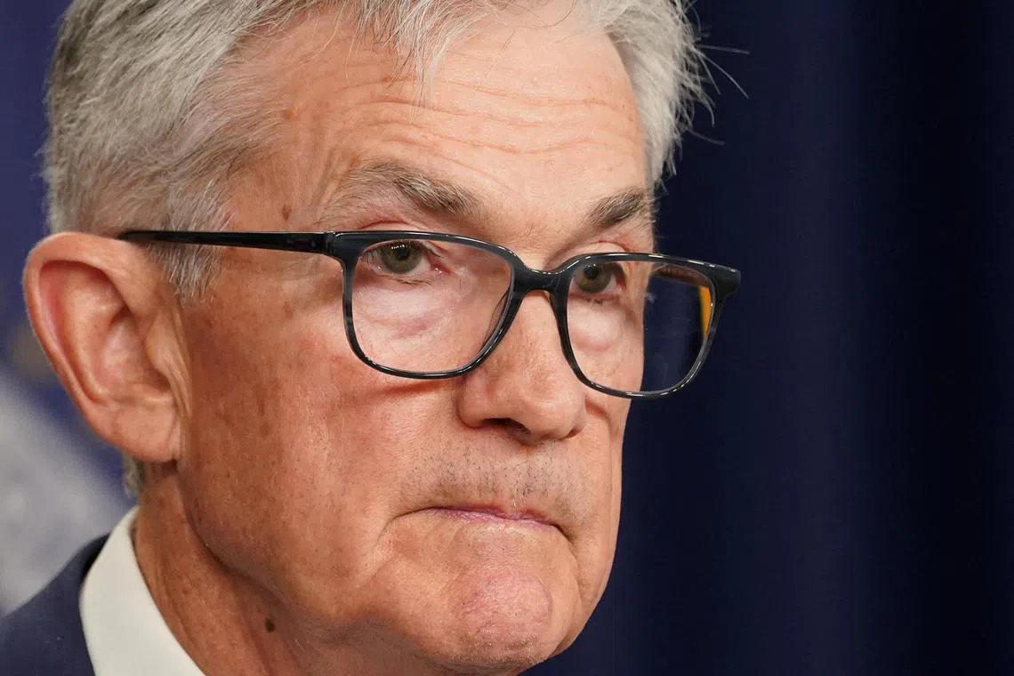  U.S. Federal Reserve Chair Jerome Powell holds a press conference.