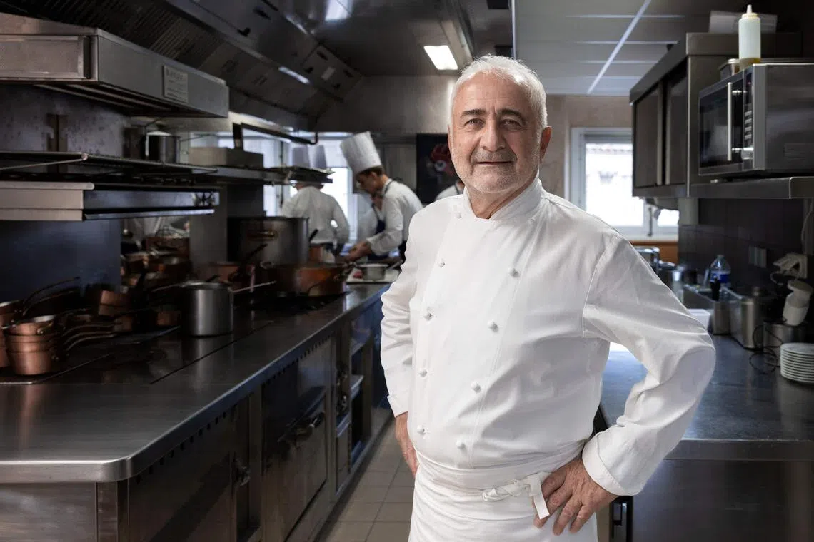 French chef Guy Savoy has held Michelin’s top three-star status since 2002 for his Monnaie de Paris restaurant.