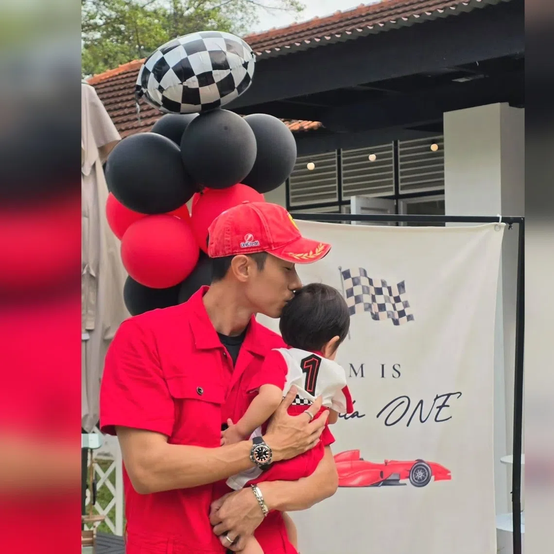 Actor Desmond Tan held a birthday celebration for his son, who turned one on Sept 22.