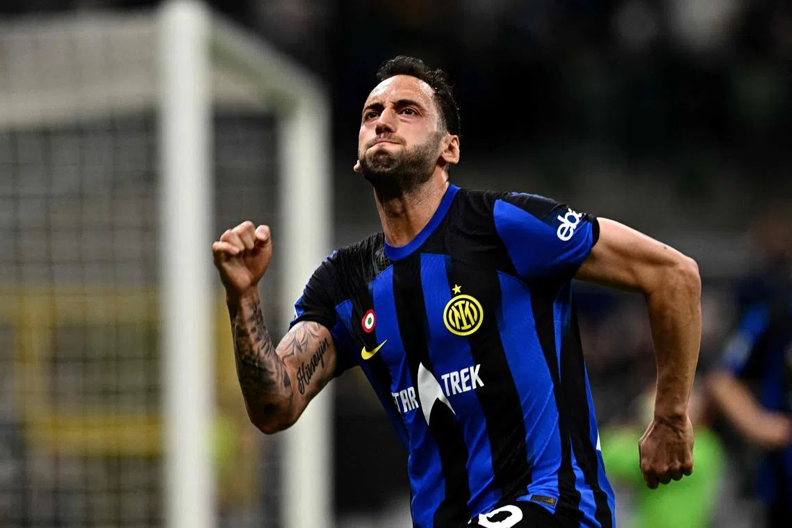 Midfielder Hakan Calhanoglu, who famously swopped Milan for Inter Milan in 2021, warned he is “like a volcano ready to explode” in the derby on April 22.