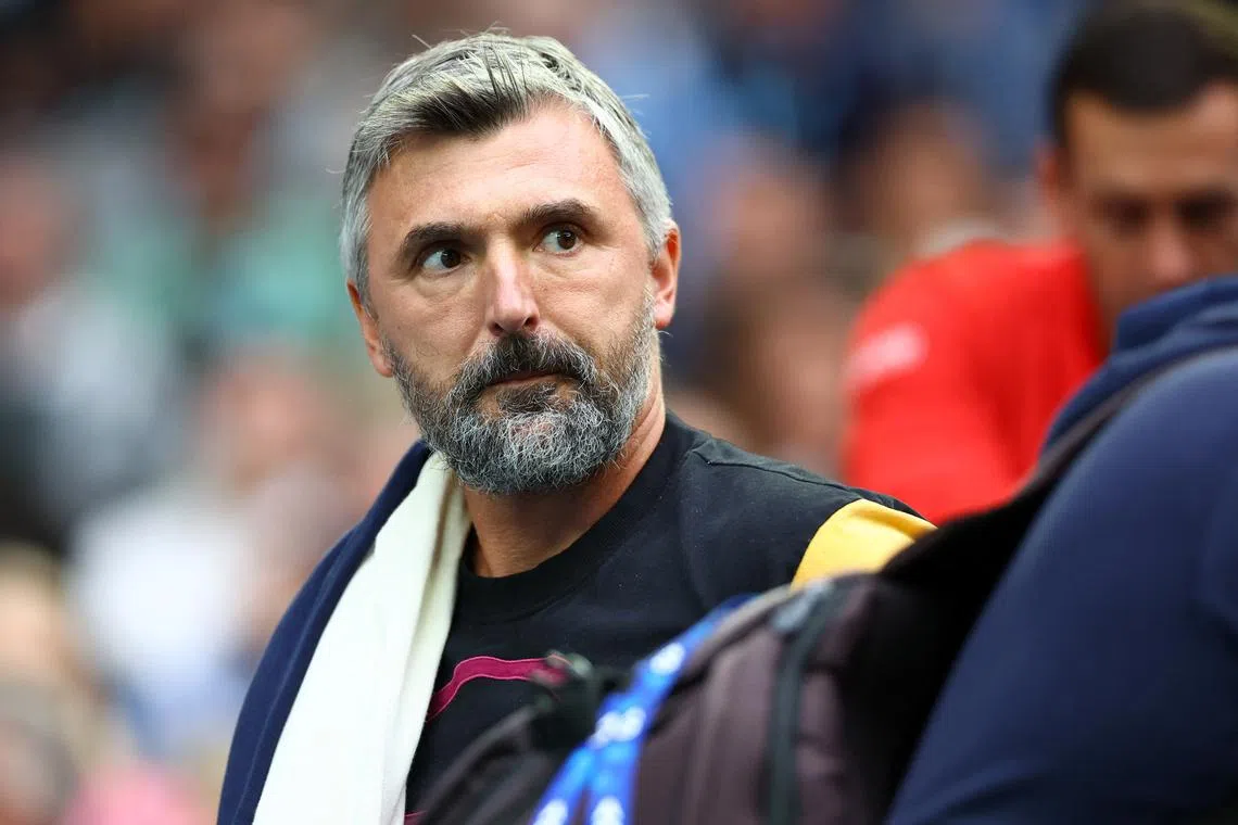 FILE PHOTO: Tennis - Australian Open - Men's Singles Final - Melbourne Park, Melbourne, Australia - January 29, 2023 The coach of Serbia's Novak Djokovic, Goran Ivanisevic is pictured ahead of his final match against Greece's Stefanos Tsitsipas REUTERS/Hannah Mckay/File Photo