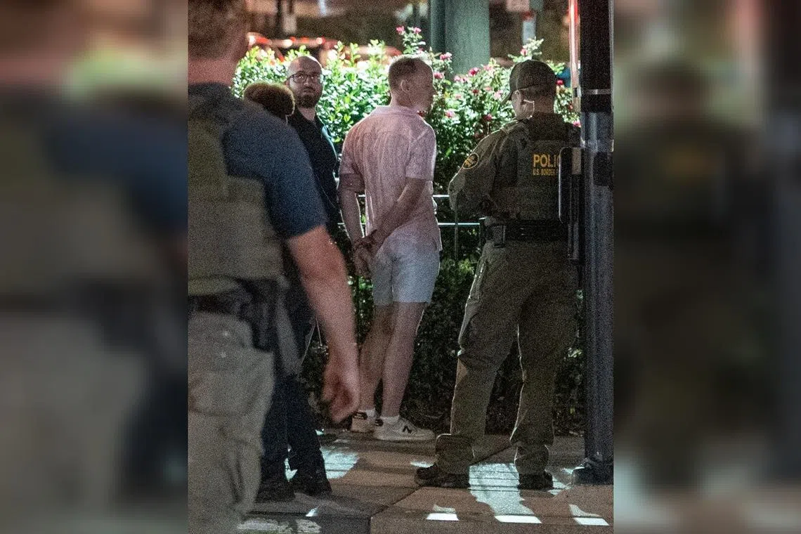 A man was arrested in Washington DC after throwing a "sub-style sandwich" at a US Customs and Border Protection agent on Aug 10.