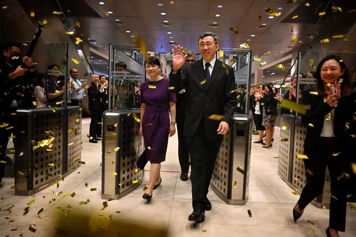 Slug: sephang28
ST PHOTO: Chong Jun Liang 

Justice Andrew Phang (centre) and his wife, Mrs Mrs Phang Sock Yong (left), leave the Supreme Court on after the Valedictory Reference held in his honour on November 28, 2022. 


Justice Andrew Phang will retire as Justice of the Court of Appeal with effect from 15 December 2022 after 18 years of service in the Judiciary. A Valedictory Reference in honour of Justice Phang will be held on 28 November 2022. Speakers include Indranee Rajah, Lucien Wong, Davinder Singh, and Justice Phang himself