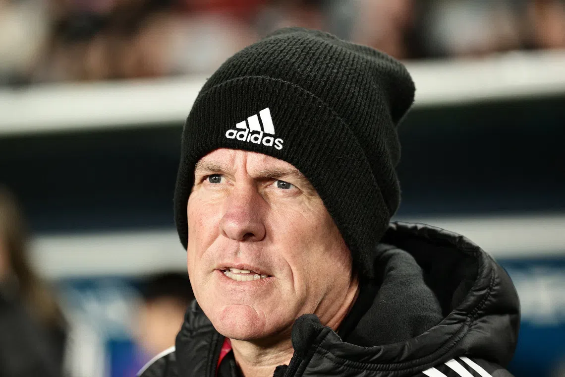 FILE PHOTO: Soccer Football - FIFA Women’s World Cup Australia and New Zealand 2023 - Group A - Norway v Philippines - Eden Park, Auckland, New Zealand - July 30, 2023 Philippines coach Alen Stajcic before the match. REUTERS/David Rowland/File Photo