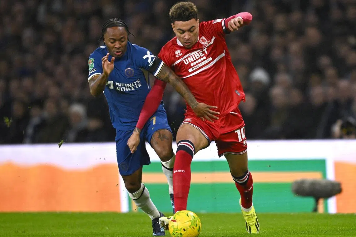 Middlesbrough's Morgan Rogers (right) is the headline signing for the club in the winter transfer window. 