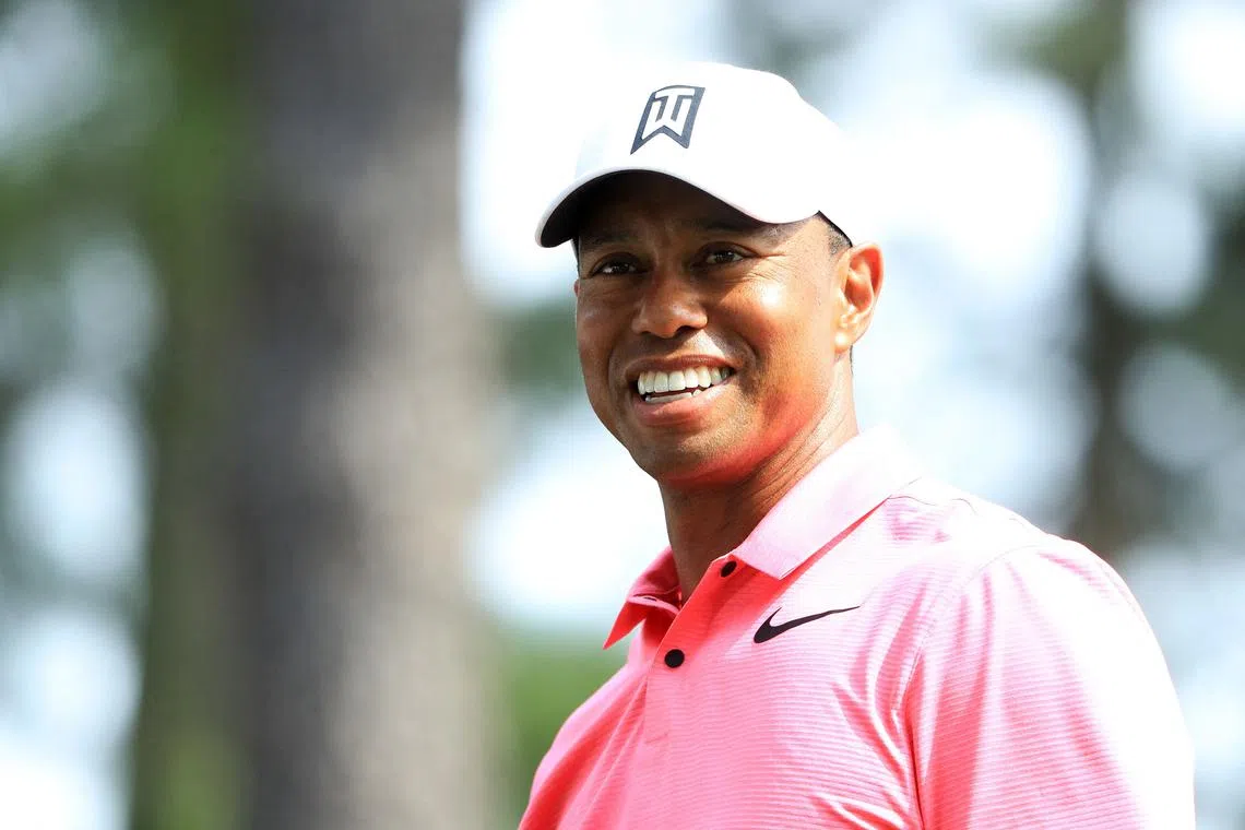 Tiger Woods, who turns 48 on Dec 30, is playing competitively for the first time since undergoing right ankle surgery.