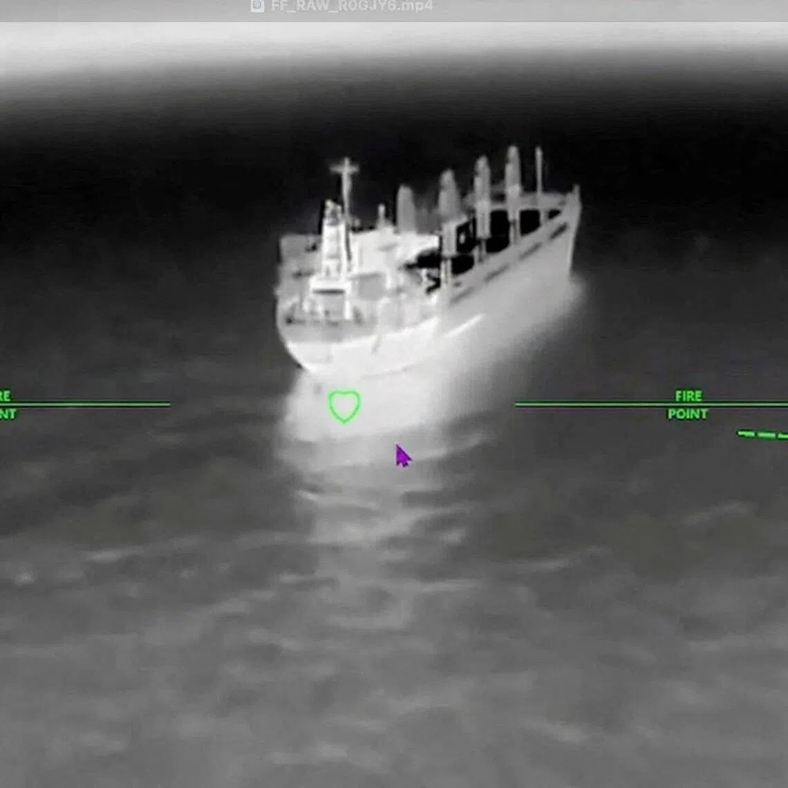 Ukrainian UAVs hitting targets at a location given as Black Sea, in a screengrab taken from a handout video released July 17.