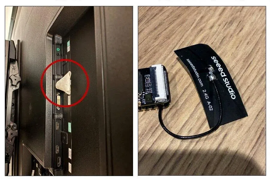 OpenAI discovered the recording device plugged into a USB port on the back of a television in an executive conference room at one of its San Francisco buildings on Sept 30.