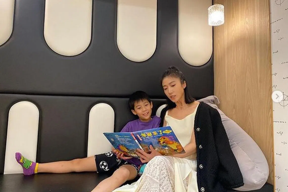 Kate Pang with her son Aden