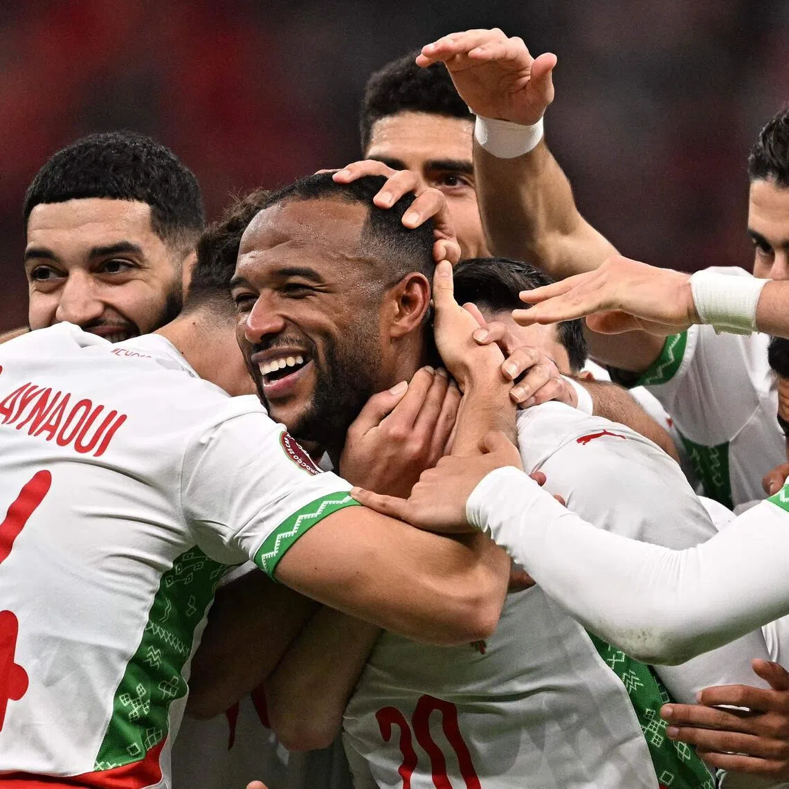 Morocco forward Ayoub El Kaabi scored two goals to give his team a 3-0 win over Zambia.