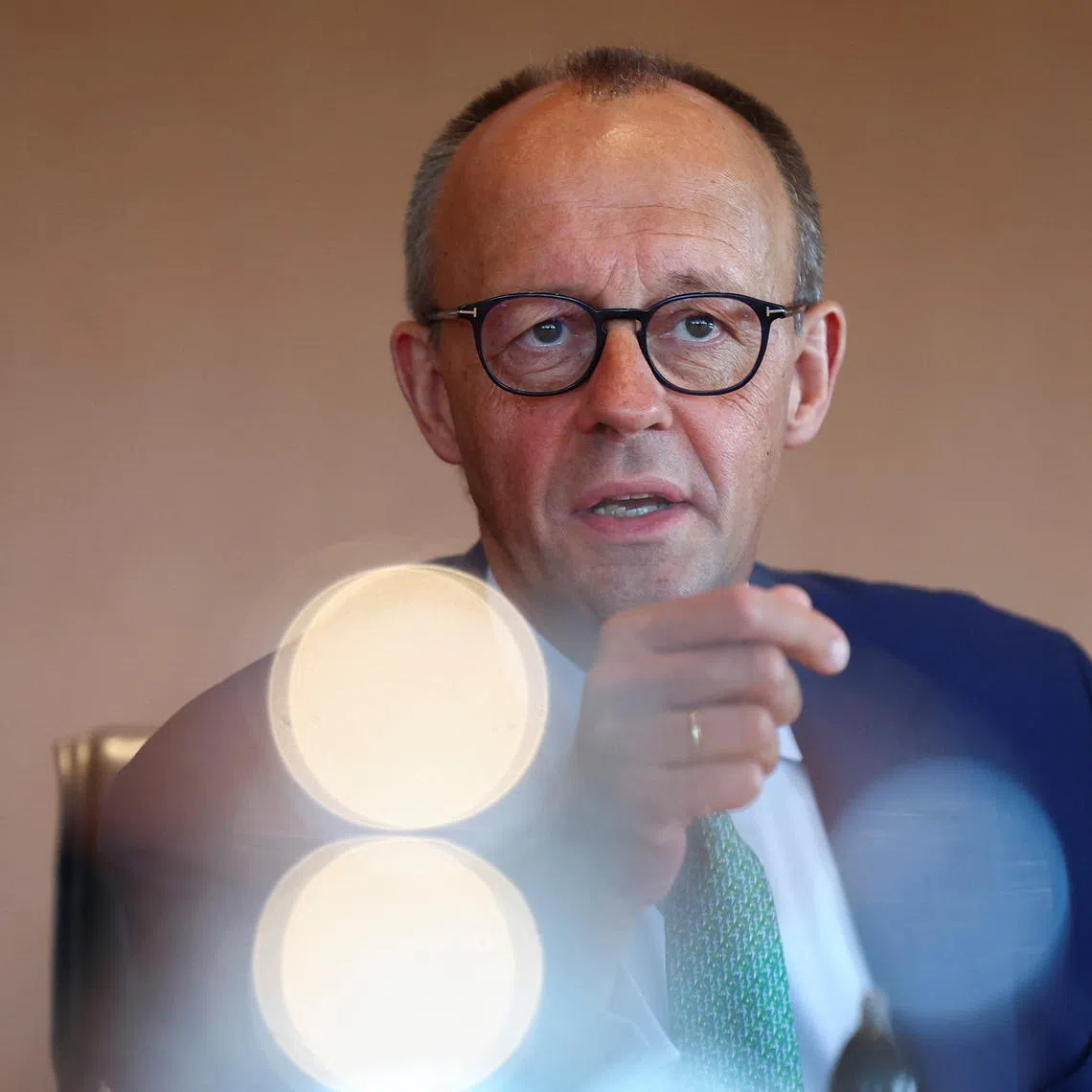 German Chancellor Friedrich Merz attends a cabinet meeting at the Chancellery in Berlin, Germany July 16, 2025. REUTERS/Lisi Niesner