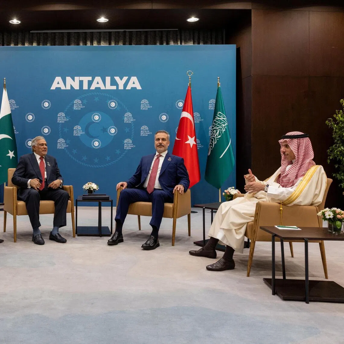 The foreign ministers of Egypt, Pakistan, Turkey and Saudi Arabia last met in April on the sidelines of a diplomatic forum in Antalya, Turkey.