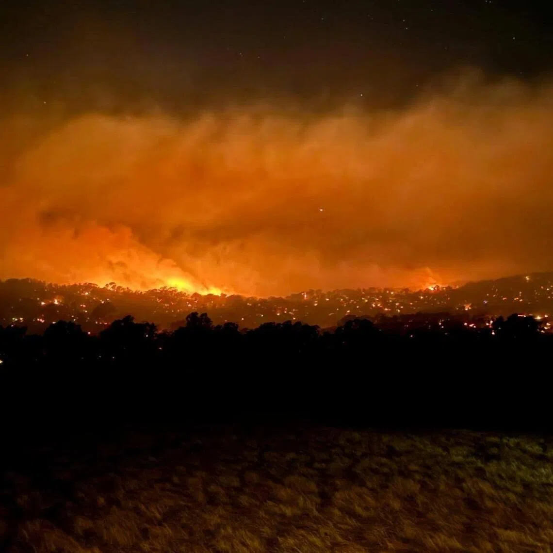 The Longwood bushfire has been burning for several days.