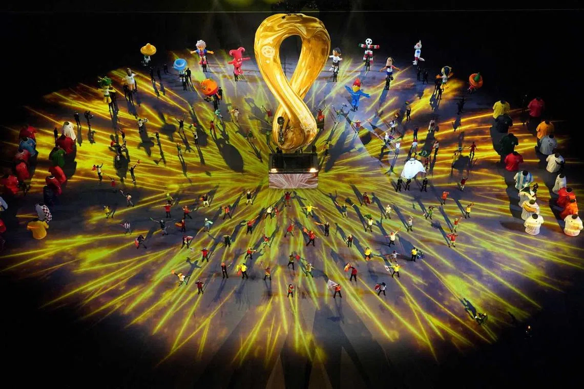 The opening ceremony of World Cup Qatar 2022  at Al Bayt Stadium, Al Khor, Qatar, Nov 20, 2022.