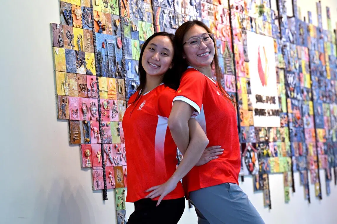In sync and ready, artistic swimmers Yvette Chong and Debbie Soh look forward to Asian Games outing