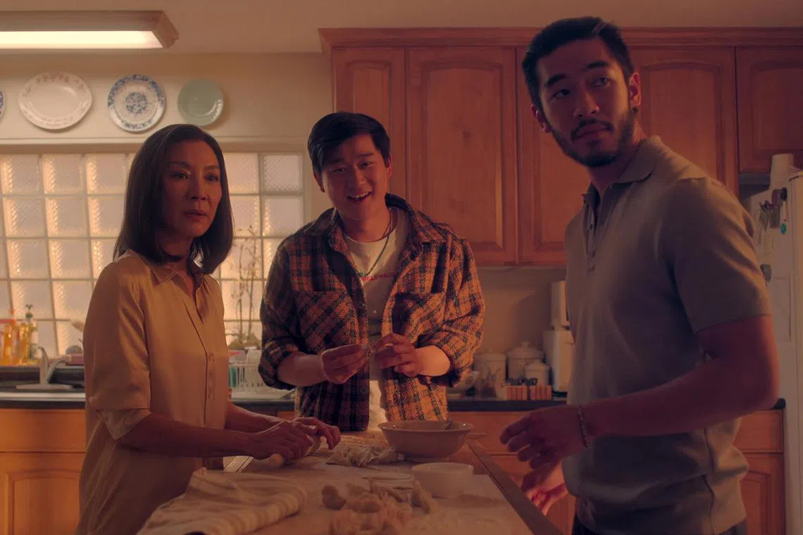 adbinge10 - Michelle Yeoh, Sami Li and Justin Chien in The Brothers Sun.

Source/copyright: Netflix