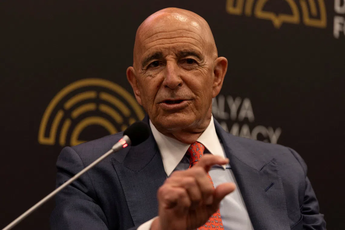 US Special Envoy for Syria and Ambassador to Turkey Tom Barrack said Turkey had not been warned about the Israeli strikes.