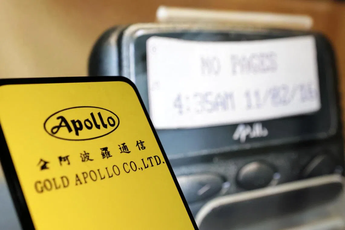The Gold Apollo logo is seen in this illustration taken September 19, 2024. REUTERS/Dado Ruvic/Illustration/File Photo