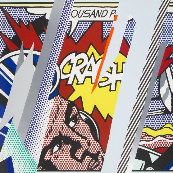 (Clockwise from top left) American pop artist Roy Lichtenstein’s Reflections On Crash (1990), Singaporean artist Sim Chiyin’s Interventions: Farming (2018), theatremaker Chong Tze Chien, Finnish conductor Hannu Lintu and Wild Rice’s satire G*d Is A Woman.
