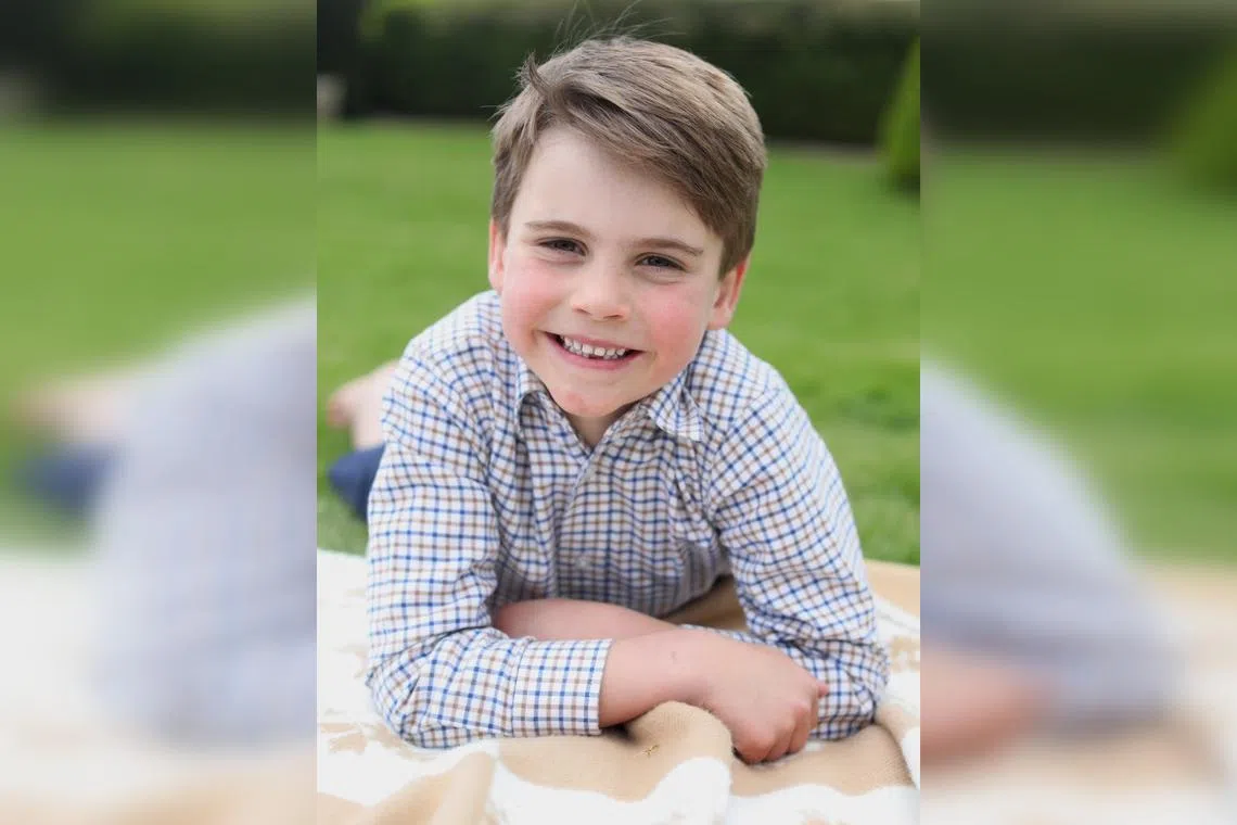 Britain’s domestic Press Association news agency described the photograph of Louis as an “unedited close-up image”.